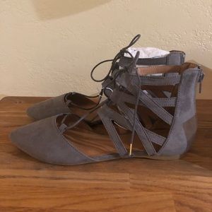 Mossimo Nara Flats Grey NIB Size 7